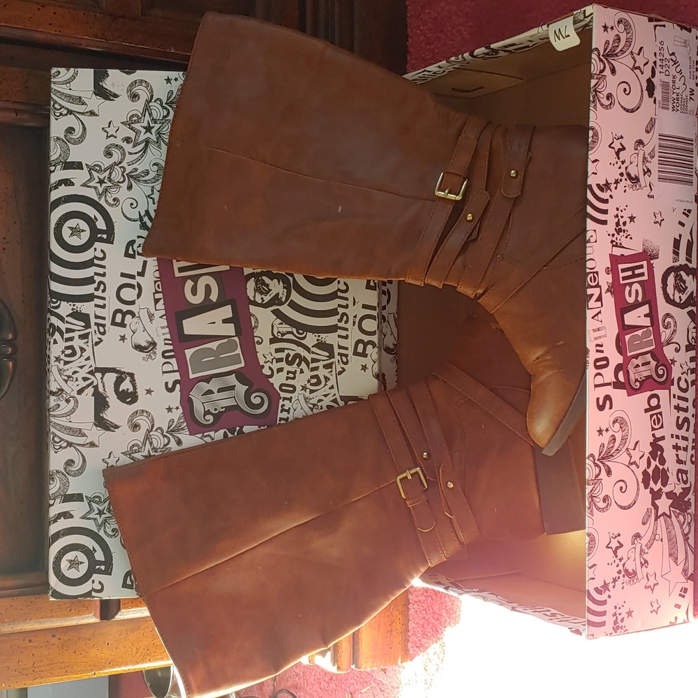 BRASH Cognac Boots